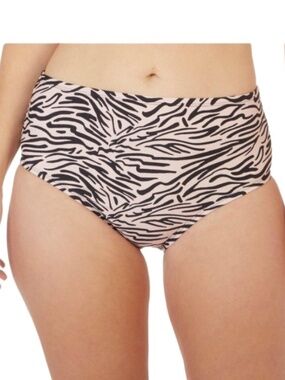 Aqua Couture Bold Zebra High Waist Swim Bottom
